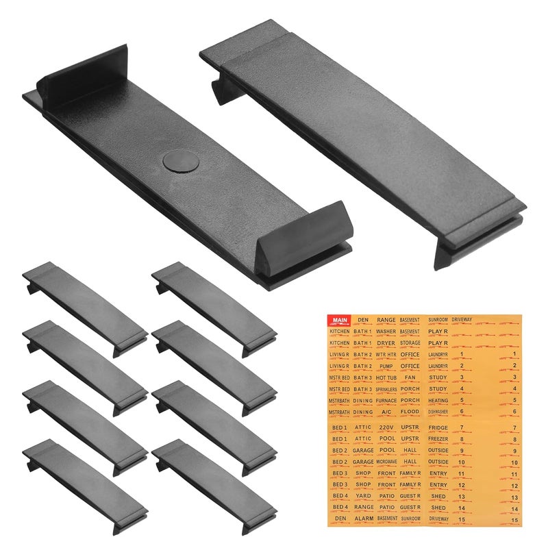 EAORBD Breaker Filler Plate for 3/4 Inch Square D Inqoin and GE Electric Panel Cover, with Electrical Panel Labels and Fuse Box Stickers for Universal Circuit Breaker Panel Cover 10-Pack (3/4 Inch) - Image 1